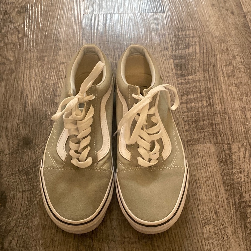 Pale Green Ole Skool Vans